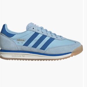 Adidas Light Blue and Navy Sneakers